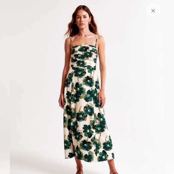 Abercrombie Emerson Crepe Midi Dress - Picture 1 of 4